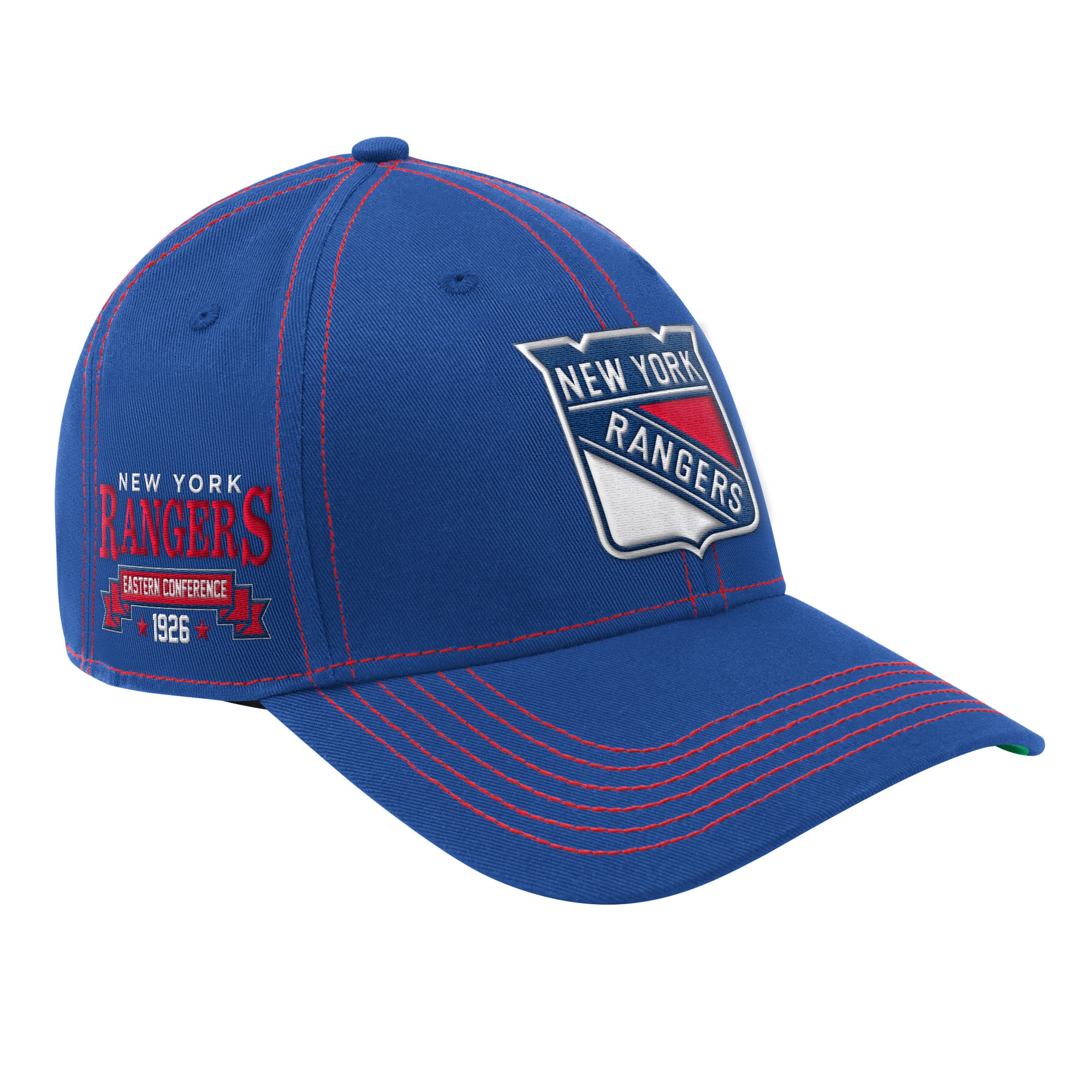 Men's Starter Blue New York Rangers Sphere II Starfit Adjustable Hat